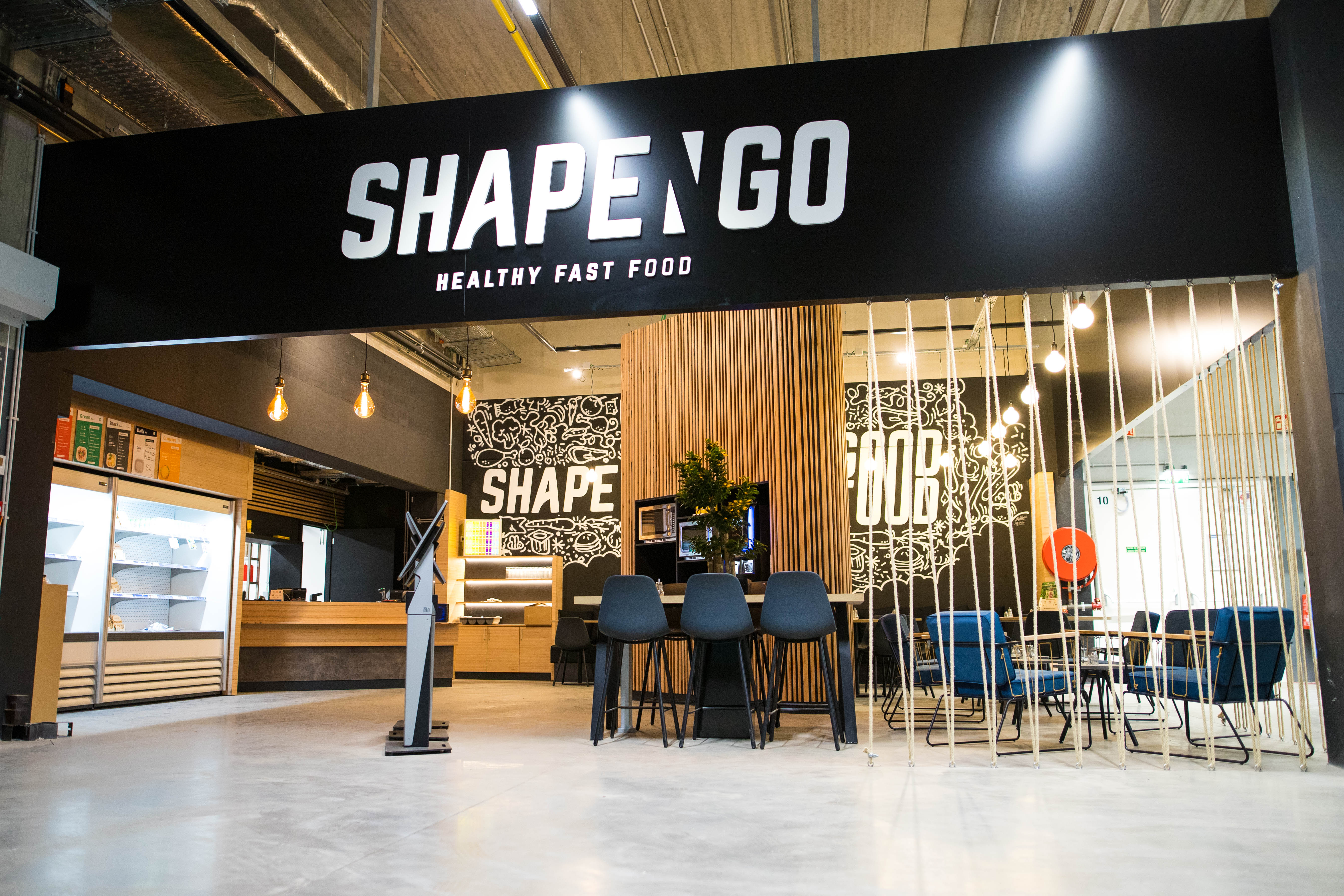 Intérieur du premier restaurant Shape'n Go